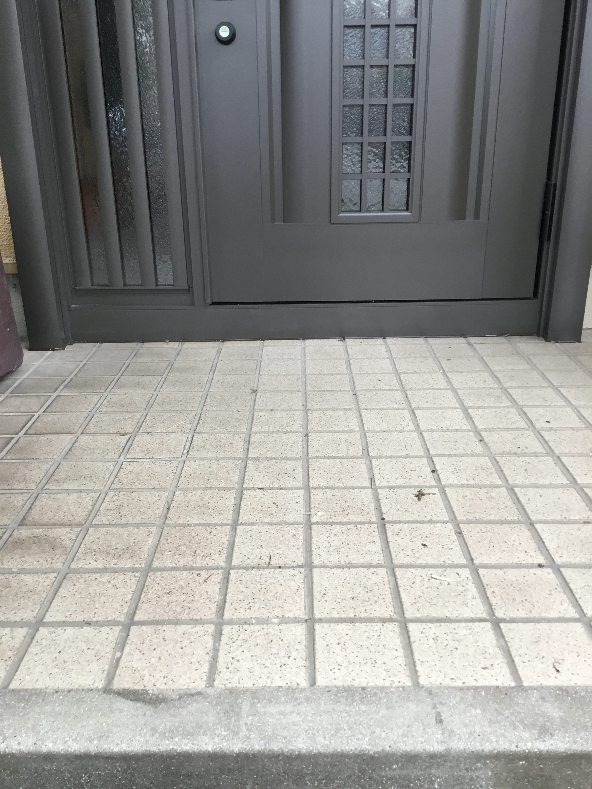 福岡トーヨー 大牟田店の玄関ドア　取替えの施工後の写真1