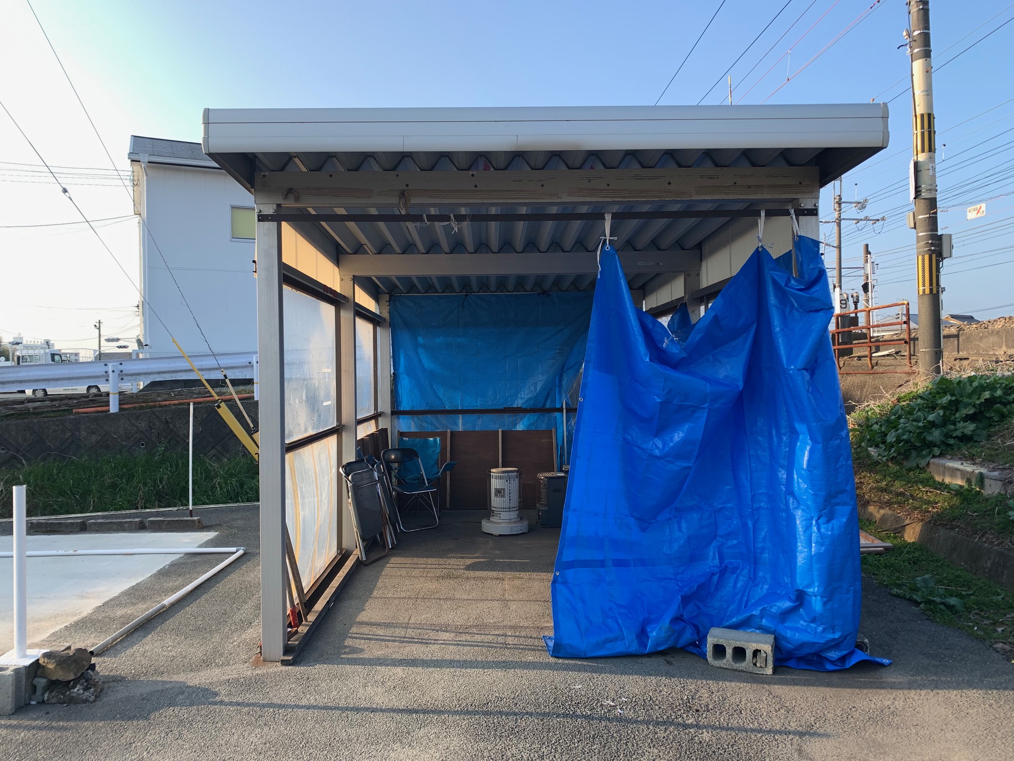福岡トーヨー 大牟田店のフォークリフト教習所の待合スペースの施工事例写真