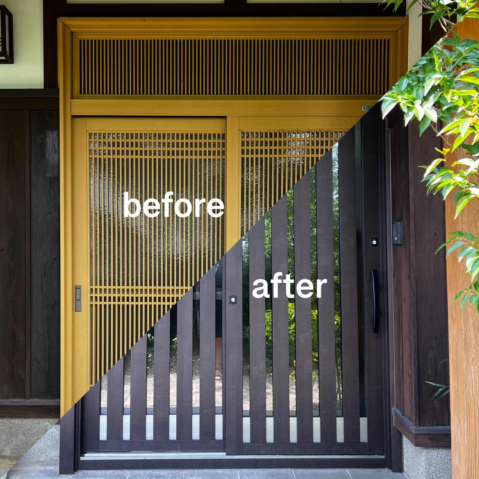 さくらエステート 大牟田店の1日でお家の顔（玄関）を替えられちゃう魔法のリシェント玄関✨の施工事例写真