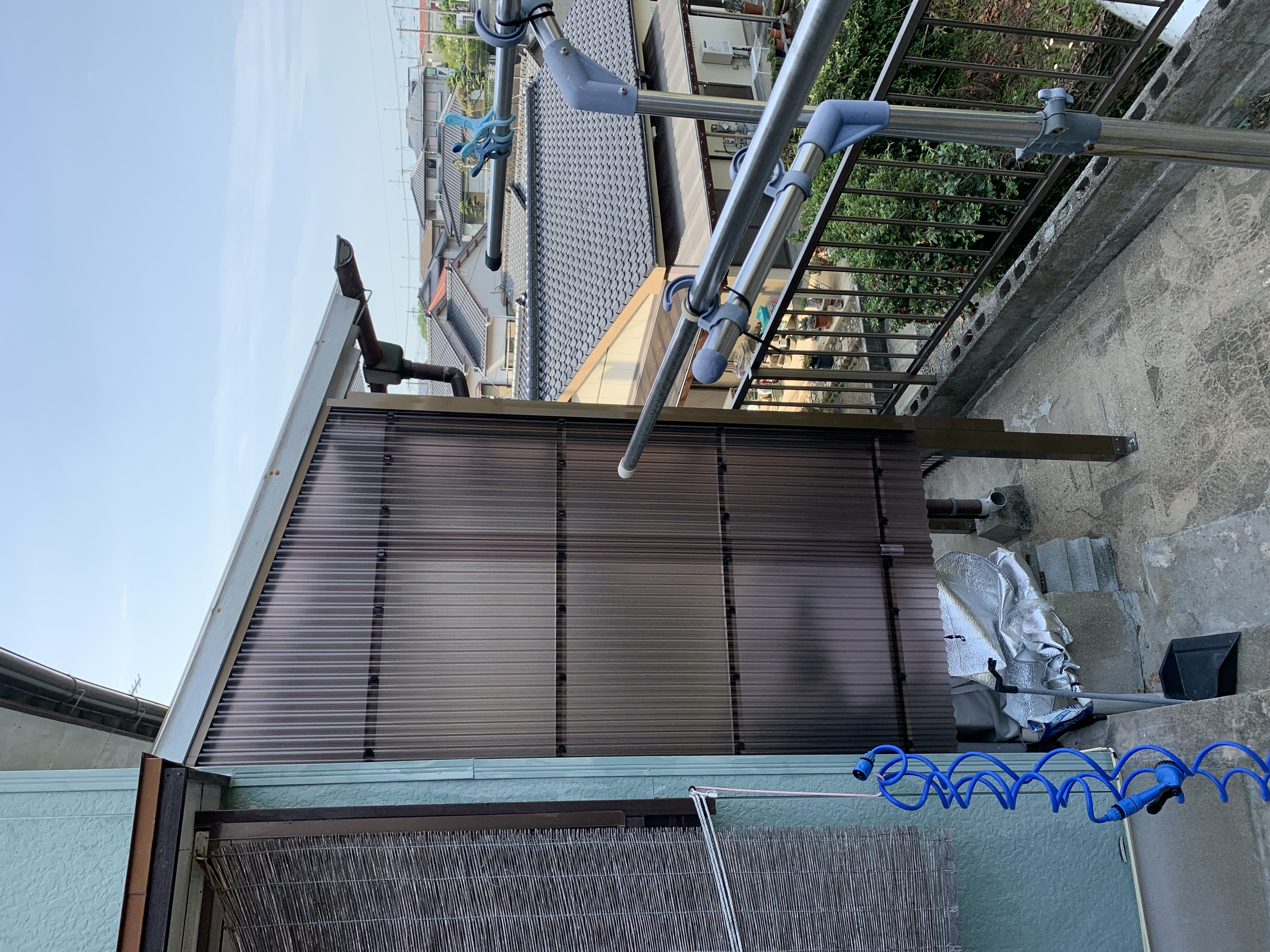 福岡トーヨー 大牟田店の室外設置洗濯機置場雨除け☔の施工後の写真2