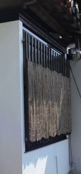 福岡トーヨー 大牟田店の浴室窓　小さくして菱格子付 PGの施工前の写真1