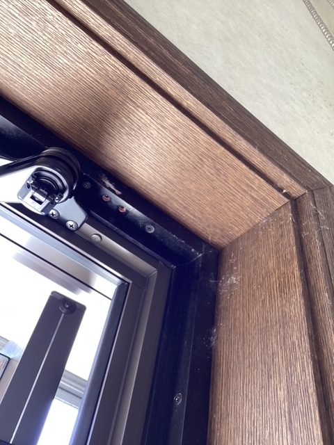 さくらエステート 大牟田店の玄関ドア　リシェントの施工前の写真2