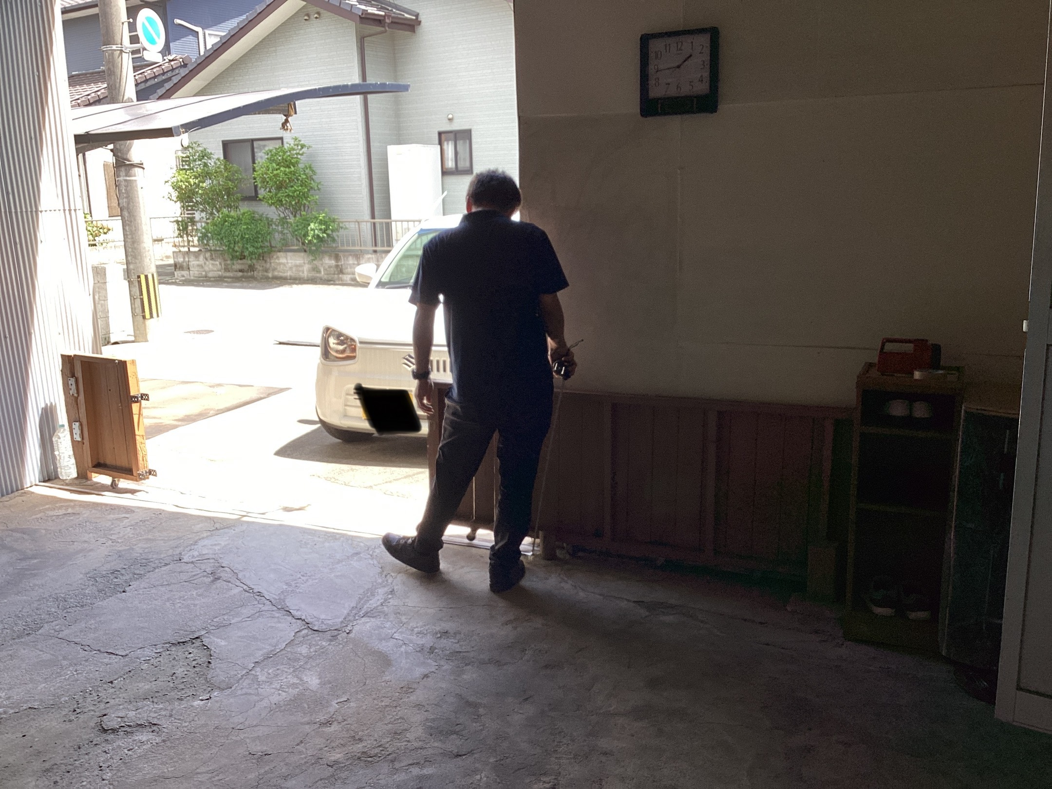 さくらエステート 大牟田店の伸縮門扉へ取替☜(ﾟヮﾟ☜)の施工前の写真2